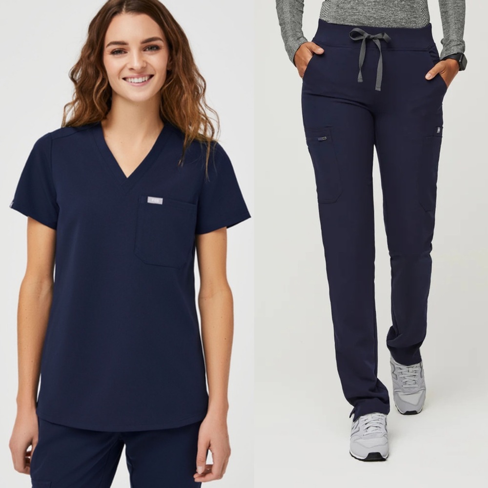 Figs Yola Skinny Scrub Pants 2.0 *limited edition & Catrina One Pocket Scrub Top